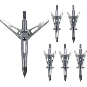 6/12pcs 100 Grain Mechnical Hunting Broadhead Expandable Hunting Broadheads in Kuwait