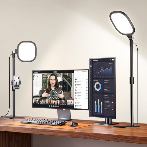 White Desk Light for Video Calls, 30 Modes Video Conference Lighting in Saudi Arabia