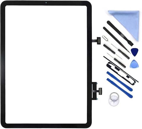 استبدال شاشة تعمل باللمس لجهاز iPad Air 5 Air4 10.9 بوصة لوحة رقمية زجاجية A2589 A2591 A2316 A2324 A2072 A2325 (Air4_Black) in Kuwait