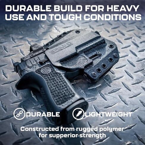 Springfield Hellcat Holster - OWB Holster for Concealed Carry/Custom fit to Your Gun - Springfield Armory - Outside the Waistband - Comfort and Concealment - EDC in Saudi Arabia