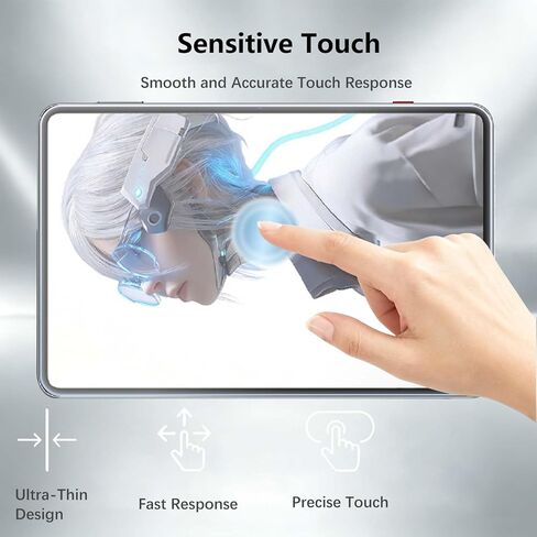 2 Pack Screen Protector for RedMagic Gaming Tablet 5 Pro/REDMAGIC Astra 2, 9H Hardness for Tempered Glass, HD Clear, Scratch-Resistant in Saudi Arabia
