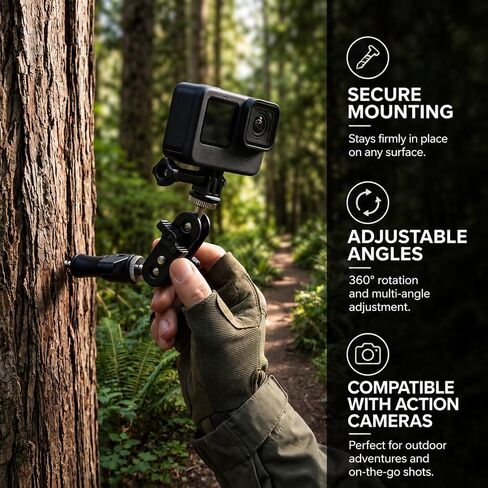 2 Pack Trail Camera Tree Mount Bracket, 360 Adjustable 1/4 Screw in Saudi Arabia