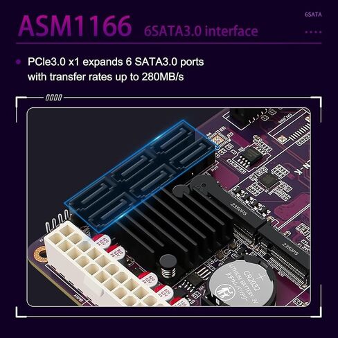 N150 Industrial Motherboard NAS 4 Cores 4 Threads Low Power Processor 2x2.5G i226 Network M.2 Slot 6xSATA 2* M.2 NVMe 2280, 1* PCIe 3.0x4, 1* TF Slot, Dual 4K Display, 6* USB with Fan in Kuwait
