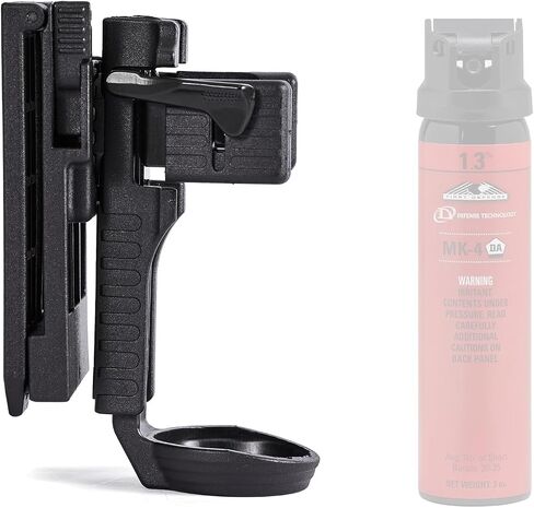 Quick Release OC Pepper Spray Holder for Duty Belt/Molle Vest/Mace Spray Holder w, Rotatable Clip MK4 Canister Holster Tactical Flashlight Pouch Fit 1.5" Diameter for Police Security Military in Kuwait