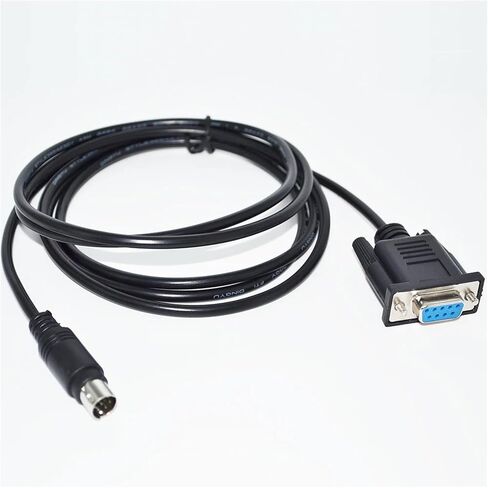 RS232 DB9 9P D-SUB9PIN Female to MINI DIN 8P MD8P MINIDIN8P Male Adapter Converter PLC Programming Cable(1.8M) in Saudi Arabia
