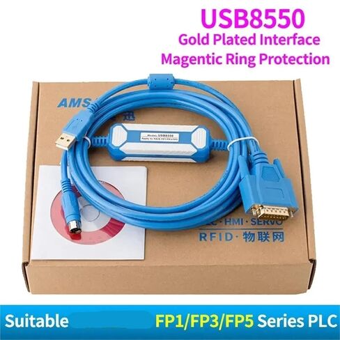 USB8550 Suitable Nais FP1 FP3 FP5 Series PLC Programming Cable Download Line USB-AFP8550 in Saudi Arabia