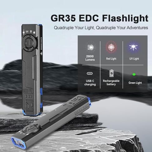 IMALENT GR35 Flat EDC Flashlight 2800Lm, Compact Pocket Torch in Saudi Arabia