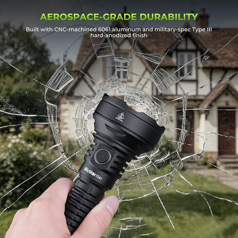 Wurkkos TD01 Tactical Flashlight Rechargeable 2200 Lumens 1039M Long Throw in Saudi Arabia