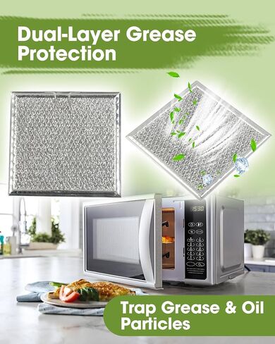 4 Pcs Microwave Oven Charcoal & Grease Filter Fit for Samsung ME19R7041FS in Saudi Arabia