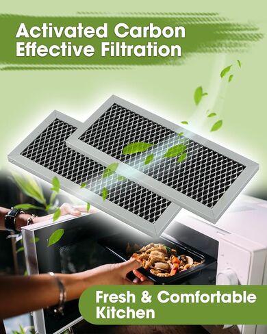 4 Pcs Microwave Oven Charcoal & Grease Filter Fit for Samsung ME19R7041FS in Saudi Arabia