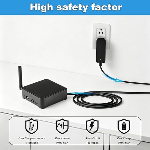 5V Power Cord for Superbox S2 S3 S4 Pro S5 S6 Max Compatible with Superbox Elite Ultra/Elite pro+ H1212-05200-W Smart Video Player TV Box Power Adapter Charger in Kuwait