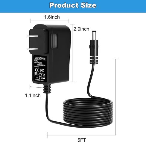 5V Power Cord for Superbox S2 S3 S4 Pro S5 S6 Max Compatible with Superbox Elite Ultra/Elite pro+ H1212-05200-W Smart Video Player TV Box Power Adapter Charger in Kuwait