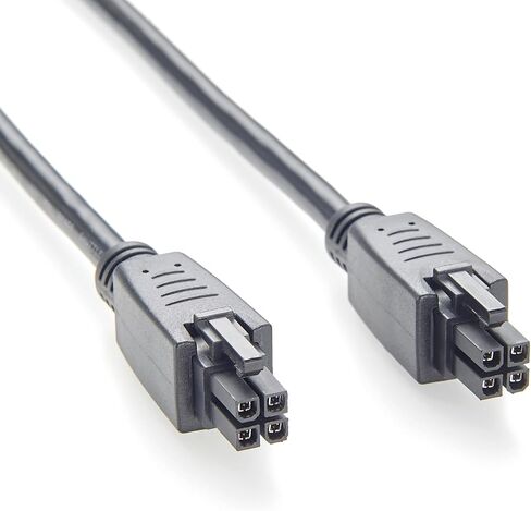 Mini-Fit Jr. 4.2mm 4 Pin Female to Female Receptacle OTS Overmolded Cable Dual Row 4 Circuits Power & Signal Cable Compatible with 39-01-2040, 2451350420 (1PC, 2M/6.6FT) in Saudi Arabia