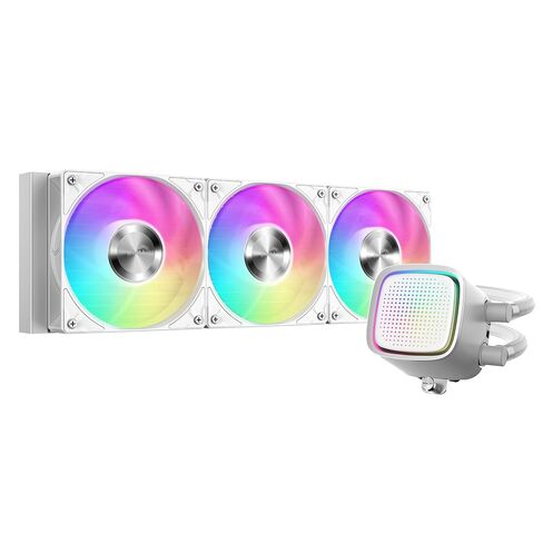 SAMA L50 360 AIO Liquid CPU Cooler, Dot-Matrix ARGB Pump Water Cooling White in Kuwait
