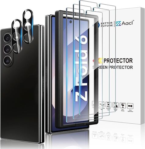 AACL 3 Pack for Samsung Galaxy Z Fold 6 Screen Protector Tempered Glass in Saudi Arabia