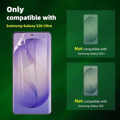 (3 Pack Designed for Samsung Galaxy S26 Ultra Screen Protector in Kuwait