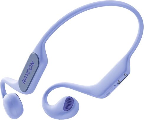 سماعات رأس Raycon Open Bluetooth - سماعات أذن مفتوحة للجري، سماعات أذن مفتوحة مقاومة للعرق والماء مع ميكروفون للرياضة والتدريبات، وقت تشغيل 12 ساعة (أسود) in Kuwait