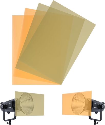 UTEBIT 4Pcs Color Gels for Photography 11.7 x 8.3 Film Plastic Sheets in Saudi Arabia