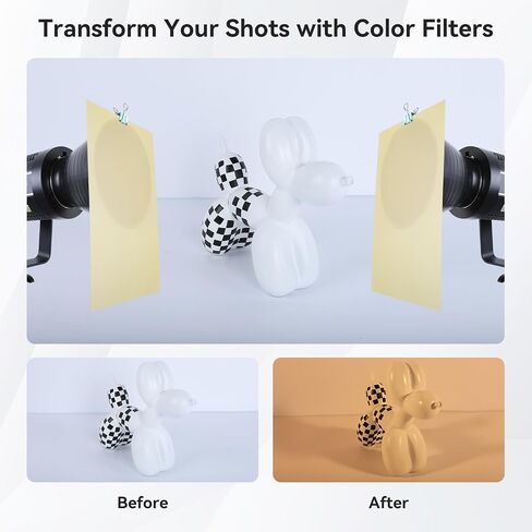 UTEBIT 4Pcs Color Gels for Photography 11.7 x 8.3 Film Plastic Sheets in Saudi Arabia