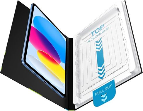 Mothca 1 Pack Screen Protector for iPad 11-inch A16 2025 (11th Generation)/iPad 10th Generation 10.9" 2022 with Quick Installation Tray, HD Clear Tempered Glass Apple Pencil Compatible, Case Friendly in Kuwait
