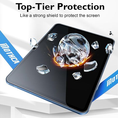 Mothca 1 Pack Screen Protector for iPad 11-inch A16 2025 (11th Generation)/iPad 10th Generation 10.9" 2022 with Quick Installation Tray, HD Clear Tempered Glass Apple Pencil Compatible, Case Friendly in Kuwait