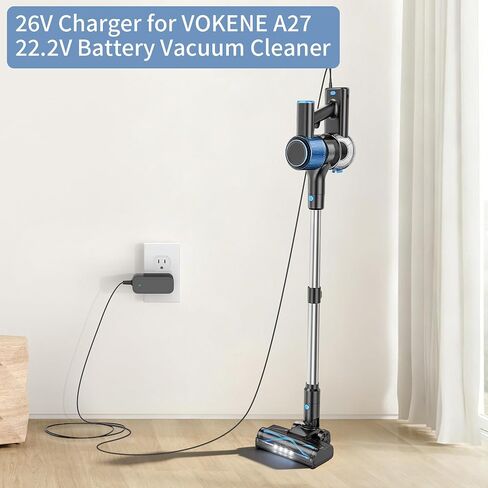 26V Charger for Cordless Vacuum Cleaner Replacement for VOKENE A27 & FKIEN X1PRO 22.2V Battery Cordless Stick Vacuum Cleaner Charger in Saudi Arabia