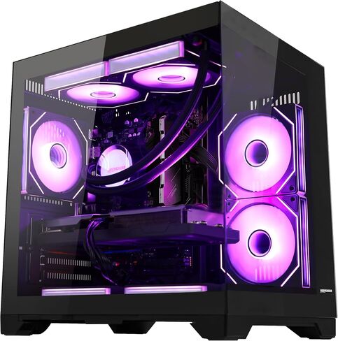 Panorama AI-Optimized Gaming PC RTX 5070 12GB - AMD Ryzen 5 9600X 6-Core 3.9GHz, 32GB DDR5 RAM, 1TB PCIe +1TB SATA SSD, 650W PSU, Windows 11-RGB Prebuilt Computer in Saudi Arabia