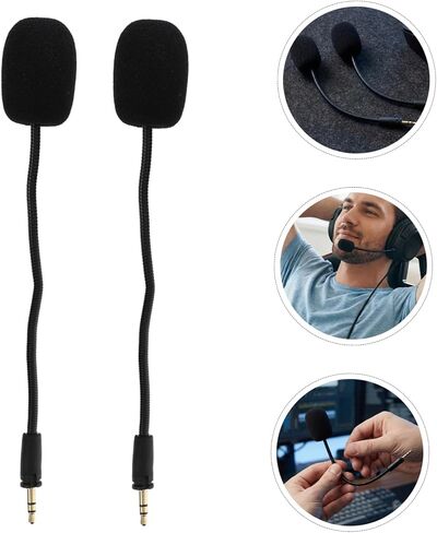 ARTIBETTER 2pcs Gaming Headset Replacement Mic 3.5mm Detachable Boom in Saudi Arabia