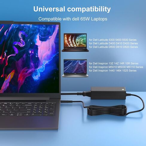 65W 19.5V 3.34A Laptop Charger Fit for Dell Latitude 5580 5490 7490 in Kuwait
