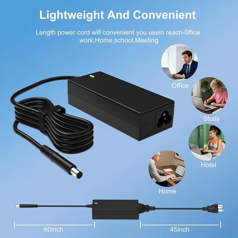65W 19.5V 3.34A Laptop Charger Fit for Dell Latitude 5580 5490 7490 in Kuwait