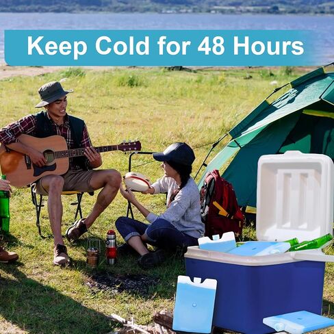 TOPOKO Ice Packs for Lunch Bags, Coolers & Freezers – 6 Pack Reusable Ice Packs, Slim, Leak-Proof, Long-Lasting Cold, Quick Freeze for Picnic, Camping, Beach, Hiking & Outdoor Sports in Saudi Arabia