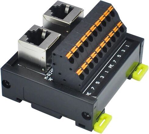 RJ45 Adapter Network Port to Terminal Dual Port Vertical in Kuwait