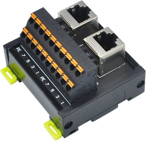 RJ45 Adapter Network Port to Terminal Dual Port Vertical in Kuwait