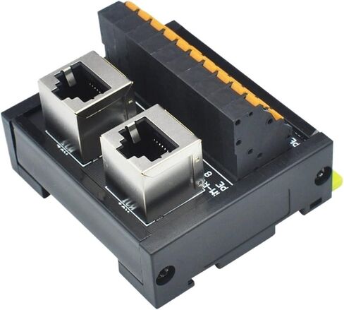 RJ45 Adapter Network Port to Terminal Dual Port Vertical in Kuwait