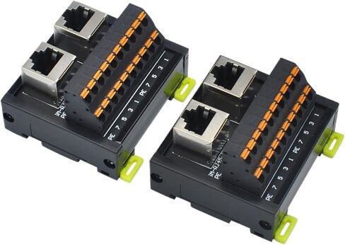 RJ45 Adapter Network Port to Terminal Dual Port Vertical in Kuwait