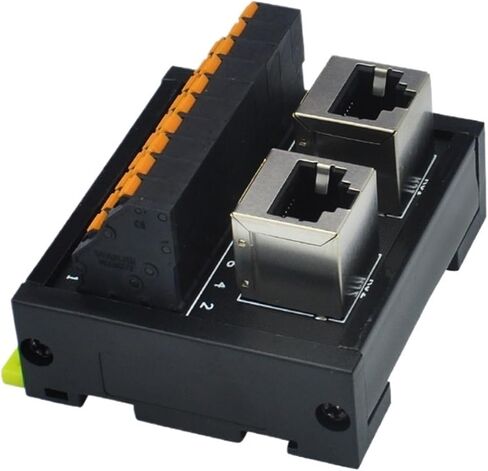 RJ45 Adapter Network Port to Terminal Dual Port Vertical in Kuwait