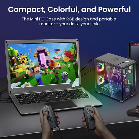 Elecrow Mini PC Case for Raspberry Pi 5 - Aluminum Case with 3 Cooling Fans, 1.3" OLED Display, PCIe M.2 NVMe SSD 2230/2242/2260/2280 Support, RTC, Full Port Access, Compact All-in-One Enclosure in Saudi Arabia