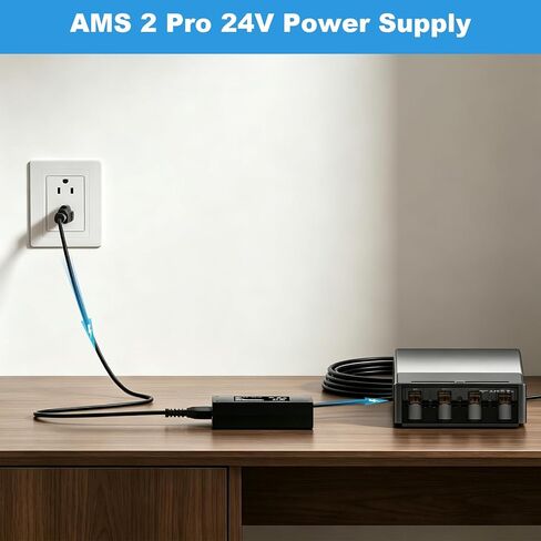 AMS 2 Pro Power Supply 24V Switching Adapter for Bambu Lab AMS 2 Pro Automatic Material System Compatible with Bambu Lab AMS ADS-96HLA-19-1 24096E Power Cord Charger in Kuwait