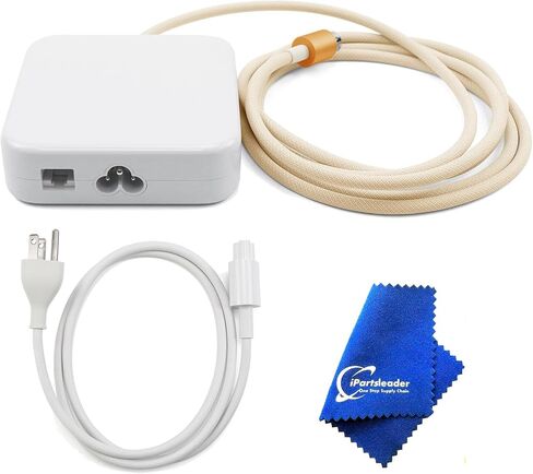 143w Power Adapter w/Ethernet A2290 for iMac (24 inch M1/M3/M4) A2280 A2439 A2438 A2873 A2874 A3137 A3247 US Power Cord Cable 923-05141 661-18537 661-46766 (Yellow w/Ethernet) in Saudi Arabia