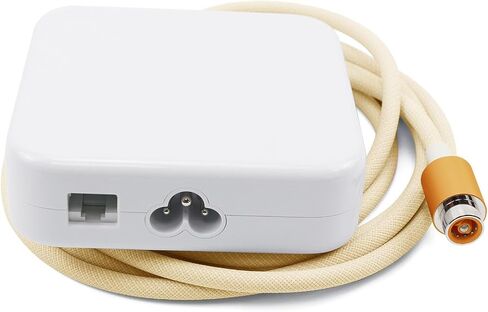 143w Power Adapter w/Ethernet A2290 for iMac (24 inch M1/M3/M4) A2280 A2439 A2438 A2873 A2874 A3137 A3247 US Power Cord Cable 923-05141 661-18537 661-46766 (Yellow w/Ethernet) in Saudi Arabia