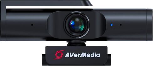 AVerMedia Live Streamer CAM 513-4K 30 إطارًا في الثانية UHD، كاميرا ويب بزاوية واسعة جدًا مع عدسة زجاجية ثابتة التركيز، للإضاءة الداخلية، تعمل مع OBS، تكبير، أسود in Kuwait