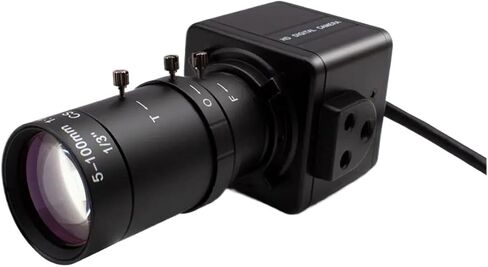 3 4 5 8MP Mini Industrial Video Camera with 5 100mm Manual Zoom CS Mount Lens 4K CMOS Webcam Indoor Security Audio in Kuwait