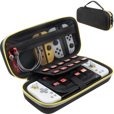 ButterFox Large Carrying Case for Hori Split Pad Compact with 20 Game Holders (18 Physical + 2 digital) (Black/Red, 20 Game Slots) in Kuwait