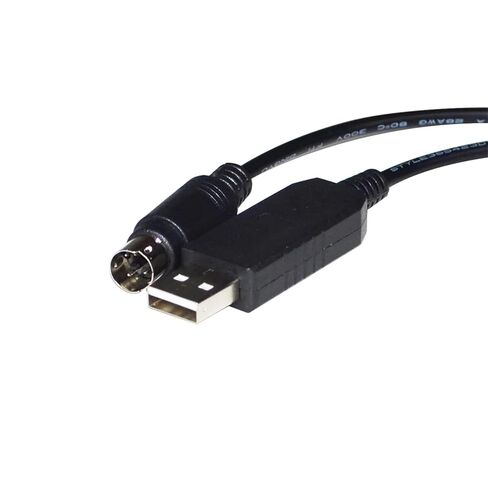Industrial FT232RL USB to MINI DIN 4 PIN MD4 Adapter RS232 Serial Communication Cable for TEMMA Connection to PC(3metres,DB9-MINI DIN) in Saudi Arabia