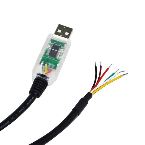 Industrial FT232RL CHIP USB to RS485 Converter 6 CORE 6PIN WE Communication Cable Data A+ B- 120R USB-RS485-WE-5000-BT(8M,Black USB Case) in Saudi Arabia