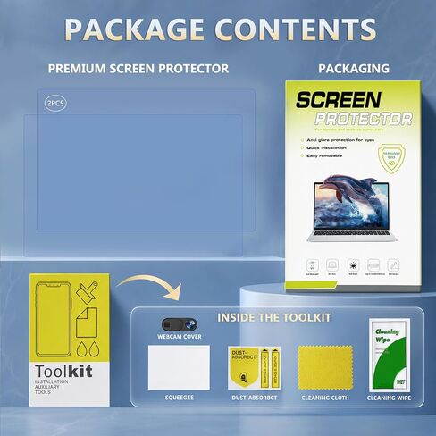 2 Pack Screen Protector Compatible with 15.6 Inch Skylight Digital Calendar in Kuwait