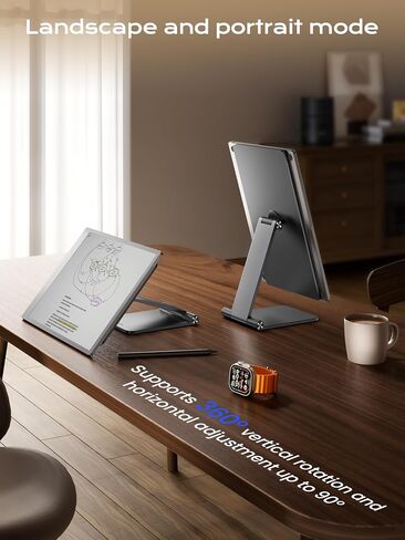 LULULOOK Magnetic Stand for Remarkable Paper Pro 11.8" (2024), 360° Adjustable Foldable Aluminium Alloy Paper Pro Stand, Powerful Magnetism with Anti-Slip Pad Base in Saudi Arabia