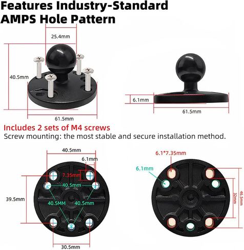 Screw-Mounted Phone Mount with Vibration Dampener, for Car Boat Truck in Saudi Arabia