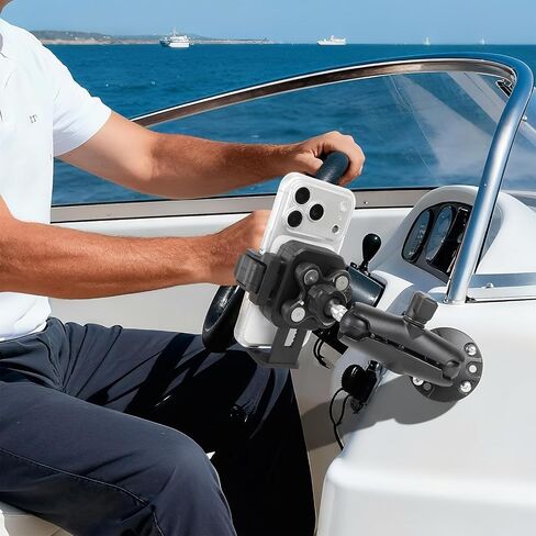 Screw-Mounted Phone Mount with Vibration Dampener, for Car Boat Truck in Saudi Arabia