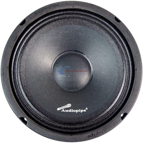 2 Pairs Audiopipe 8" inch 500W Mid Range Loud Speakers with Custom 1" Plastic Spacer Rings Combo in Saudi Arabia